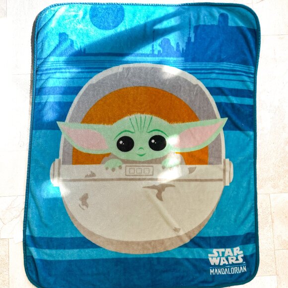 Star Wars The Mandalorian Grogu Throw Blanket 50″×40″ -Baby Yoda Disney -HD103 - Picture 1 of 5